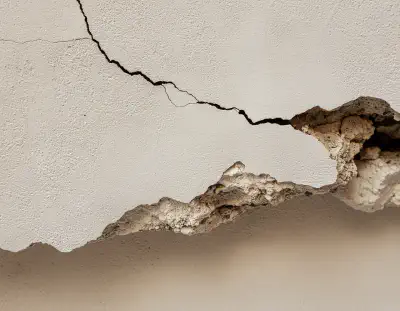Before - Settlement Crack Repair